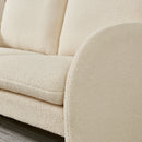 Loveseat Sofa Small Couch For Living Room, Sherpa Fabric Upholstered Loveseat Sofa Couch, Small Loveseat Sofa For Apartment, Bedroom by HouseOfZazla