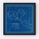 Vintage Webster Lake, IN Map 1922