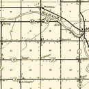 Vintage Map of Wells County, Indiana 1911