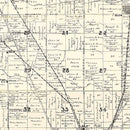 Vintage Map of Delaware County, Indiana 1904