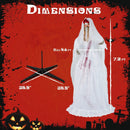 Halloween Animatronic Standing Bride 7.2 FT Haunted House Decoration by LJGDeals