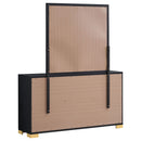 Jeremiah - 6 Drawer Dresser With Mirror - Black by HouseOfZazla