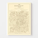 Vintage Map of Stephens County, Texas 1879