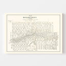 Vintage Map of Menard County, Texas 1879