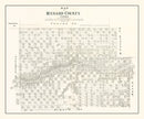 Vintage Map of Menard County, Texas 1879