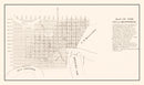 Vintage Map of Brownsville, Texas 1878