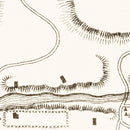 Vintage Map of Fort Richardson, Texas 1870