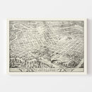 Vintage Map of Jefferson, Oklahoma 1872