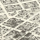 Vintage Map of Jefferson, Oklahoma 1872
