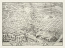 Vintage Map of Jefferson, Oklahoma 1872
