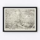 Vintage Map of Jefferson, Oklahoma 1872
