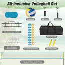 Portable Outdoor Volleyball Net Set Heavy-Duty Volleyball Net System by LJGDeals