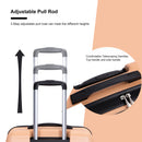 3 Piece Luggage Sets PC Lightweight & Durable Expandable Suitcase with Two Hooks, Spinner Wheels, TSA Lock, (21/25/29) Peach