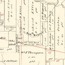 Vintage Map of Bowie County, Texas 1860