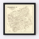 Vintage Map of McLennan County, Texas 1878