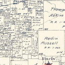 Vintage Map of Lamar County, Texas 1889