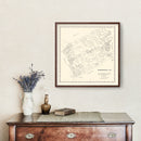 Vintage Map of Somervell County, Texas 1884
