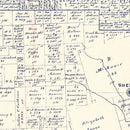Vintage Map of Grayson County, Texas 1885