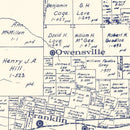 Vintage Map of Robertson County, Texas 1889