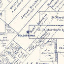 Vintage Map of San Jacinto County, Texas 1889