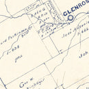 Vintage Map of Somervell County, Texas 1884