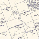 Vintage Map of Williamson County, Texas 1888