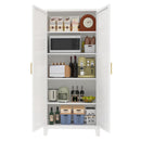 Shapely Doors Cabinet, Metal Storage Cabinet With Doors And Adjustable Shelves by Unique Piece Furniture