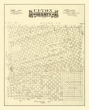Vintage Map of Upton County, Texas 1889
