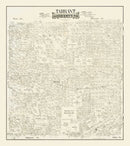 Vintage Map of Tarrant County, Texas 1888
