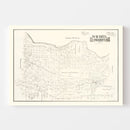 Vintage Map of Wichita County, Texas 1889
