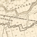 Vintage Map of Wilbarger County, Texas 1887