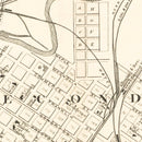 Vintage Map of Houston, Texas 1884