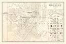 Vintage Map of Houston, Texas 1884