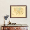 Vintage Map of Orange County, Texas 1880