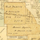 Vintage Map of Orange County, Texas 1880