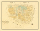 Vintage Map of Orange County, Texas 1880