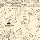 Vintage Map of Johnson County, Texas 1888