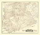 Vintage Map of Johnson County, Texas 1888