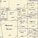 Vintage Map of Rusk County, Texas 1895