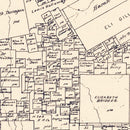 Vintage Map of Angelina County, Texas 1899