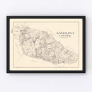 Vintage Map of Angelina County, Texas 1899