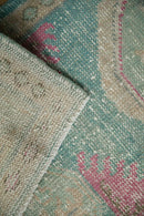 2x4.5 Vintage Distressed Oushak Rug Runner