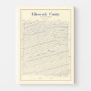 Vintage Map of Glasscock County, Texas 1899