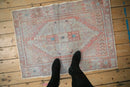 2.5x3.5 Vintage Distressed Oushak Rug