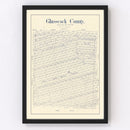 Vintage Map of Glasscock County, Texas 1899