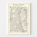 Vintage Map of Runnels County, Texas 1898