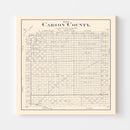 Vintage Map of Carson County, Texas 1898