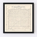 Vintage Map of Carson County, Texas 1898