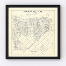 Vintage Map of Rockwall County, Texas 1890
