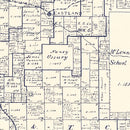 Vintage Map of Eastland County, Texas 1896